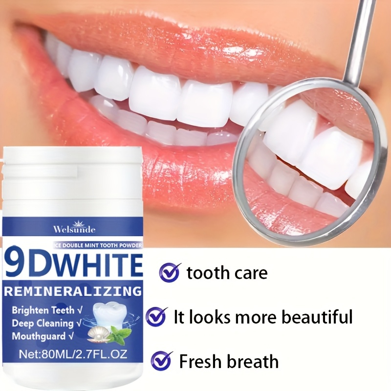 Pó de dente hidroxapatite remo - Teeth Whitening Q&M avaliação e preço