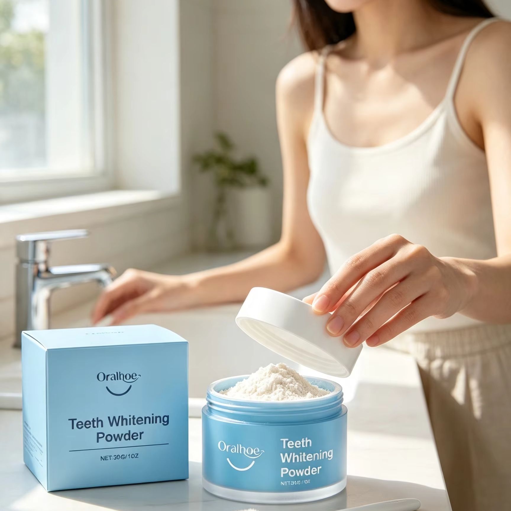 Pó Dental Oralhoe para Escovaç - Teeth Whitening Q&M avaliação e preço